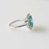 9.19ct Paraiba and Diamond Ring