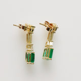 8.20ct Emerald and Diamond Earrings
