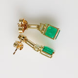 8.20ct Emerald and Diamond Earrings