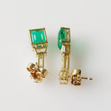 8.20ct Emerald and Diamond Earrings