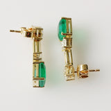 8.20ct Emerald and Diamond Earrings