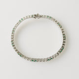 5.52ct Diamond and Emerald Bracelet