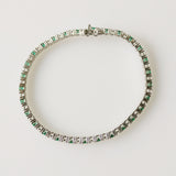 5.73ct Diamond and Emerald Bracelet
