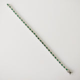 5.73ct Diamond and Emerald Bracelet