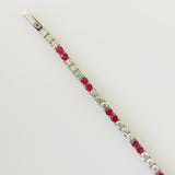 6.51ct Diamond and Ruby Bracelet