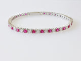 6.62ct Diamond and Ruby Bracelet