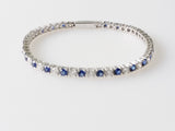6.27ct Sapphire and Diamond Bracelet