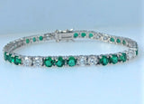 9.07ct Emerald and Diamond Bracelet