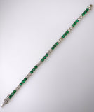 9.07ct Emerald and Diamond Bracelet