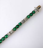 9.07ct Emerald and Diamond Bracelet