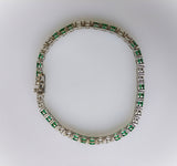 9.07ct Emerald and Diamond Bracelet