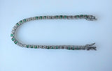 9.07ct Emerald and Diamond Bracelet