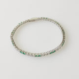 5.18ct Diamond and Emerald Bracelet