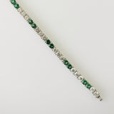 5.18ct Diamond and Emerald Bracelet