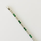 5.18ct Diamond and Emerald Bracelet