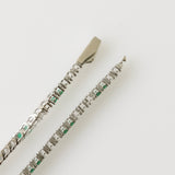 5.18ct Diamond and Emerald Bracelet