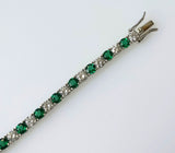 9.62ct Emerald and Diamond Bracelet