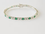 8.78ct Emerald and Diamond Bracelet