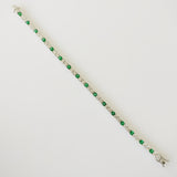 8.78ct Emerald and Diamond Bracelet