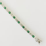 8.78ct Emerald and Diamond Bracelet