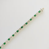 8.78ct Emerald and Diamond Bracelet