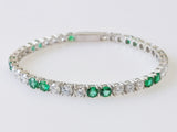 9.35ct Emerald and Diamond Bracelet