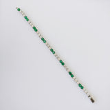 9.35ct Emerald and Diamond Bracelet