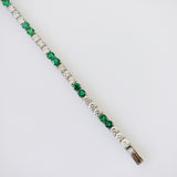 9.35ct Emerald and Diamond Bracelet