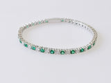 4.31ct Emerald and Diamond Bracelet
