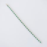 4.31ct Emerald and Diamond Bracelet