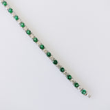 4.31ct Emerald and Diamond Bracelet