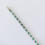 4.31ct Emerald and Diamond Bracelet