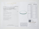 4.31ct Emerald and Diamond Bracelet