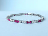 7.29ct Ruby and Diamond Bracelet