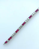 7.29ct Ruby and Diamond Bracelet