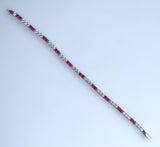 7.29ct Ruby and Diamond Bracelet