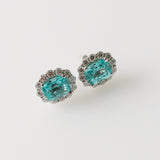 11.34ct Paraiba and Diamond Earrings
