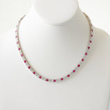 22.81ct Ruby and Diamond Necklace