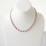 22.81ct Ruby and Diamond Necklace
