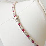 22.81ct Ruby and Diamond Necklace