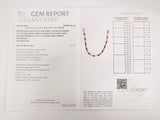 22.81ct Ruby and Diamond Necklace