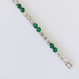 8.98ct Emerald and Diamond Bracelet