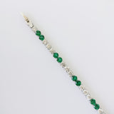 8.98ct Emerald and Diamond Bracelet