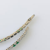 8.98ct Emerald and Diamond Bracelet