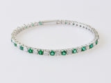 6.06ct Emerald and Diamond Bracelet