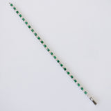 6.06ct Emerald and Diamond Bracelet