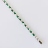 6.06ct Emerald and Diamond Bracelet