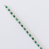 6.06ct Emerald and Diamond Bracelet