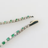 6.06ct Emerald and Diamond Bracelet