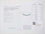 6.06ct Emerald and Diamond Bracelet